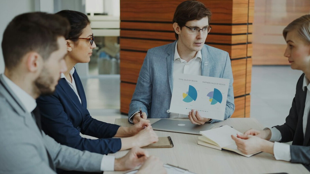 business team analyzing data